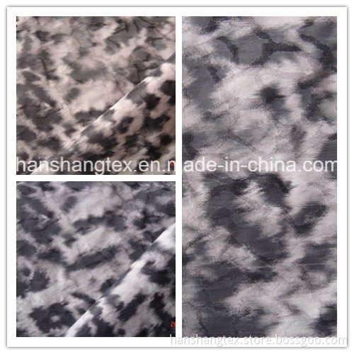 Warp Beam Printed Jacquard Poly Fabric for Women's Cloth (HS-C2118)